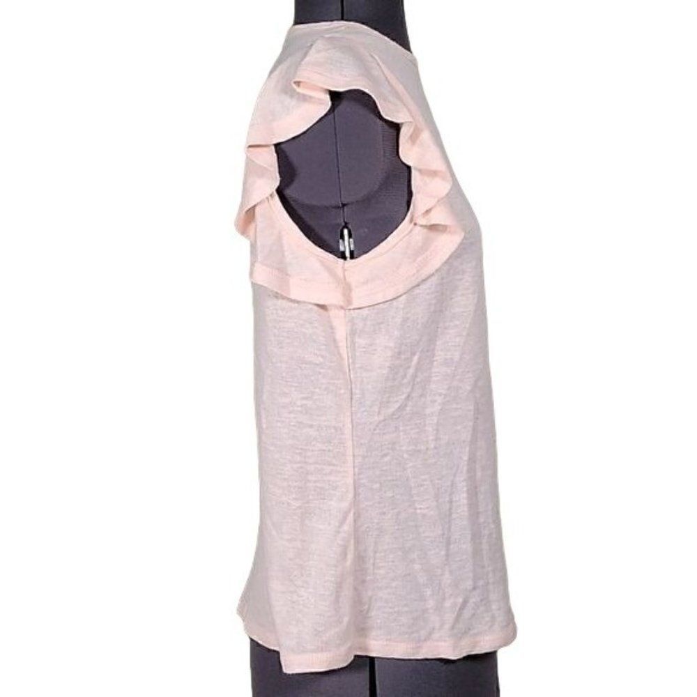 a new day Pink Ruffle Sleeveless Top Sz S - Picture 3 of 7
